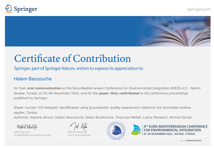 Certificate of contribution