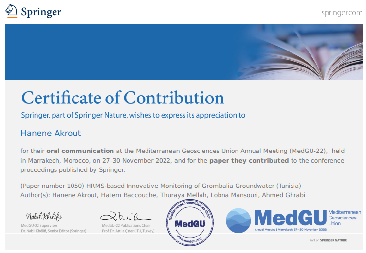 Certificate of contribution